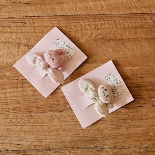 DTD迷你蝴蝶結&玩偶髮夾兩件套(預購)