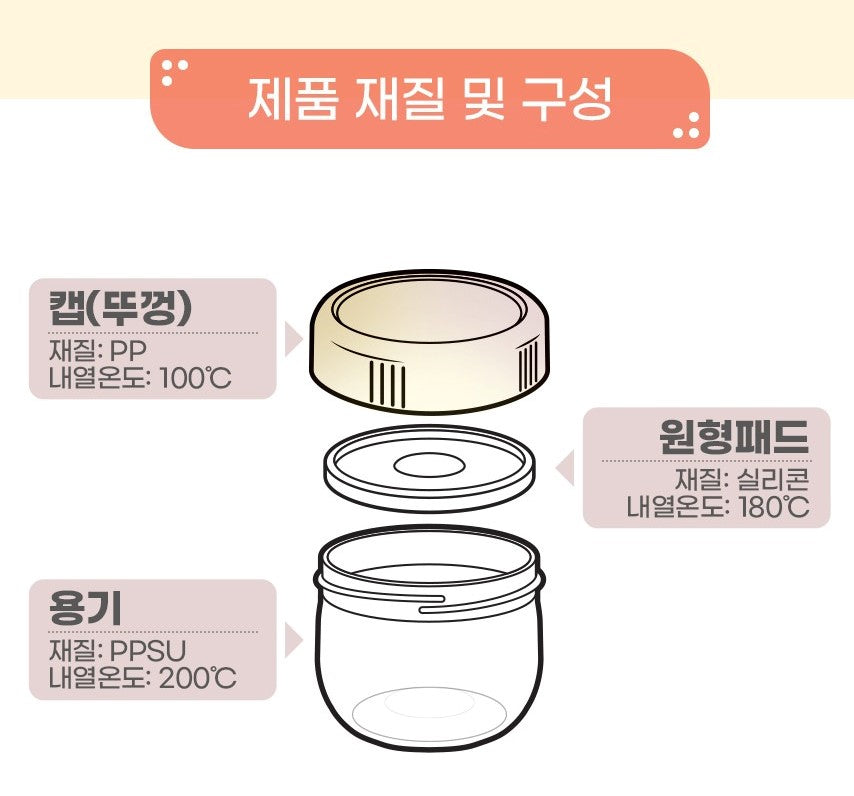 Grosmimi 副食盒 150ml/250ml (3件套)