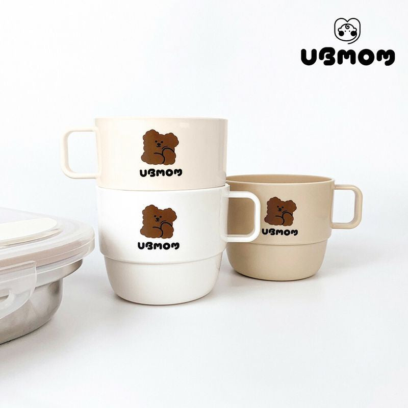 Ubmom 手柄杯三件套 (朱古力Mong狗)