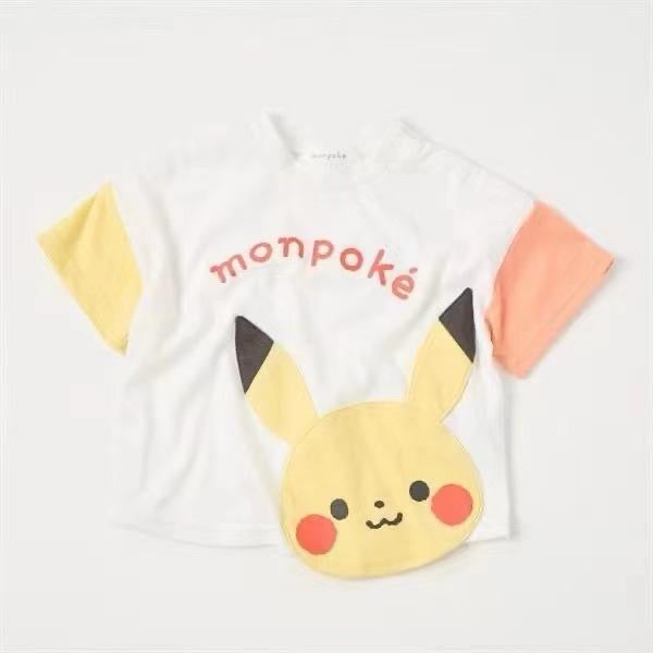 Monpoke 比卡超拼色Tee