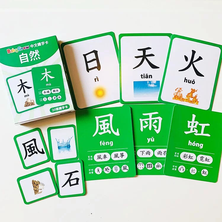 Curios 中文識字卡 (1套5盒學80個字)