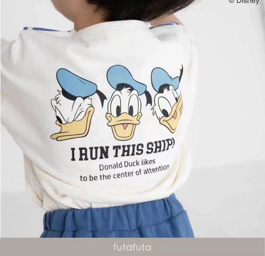 Donald duck 水手圓領套裝