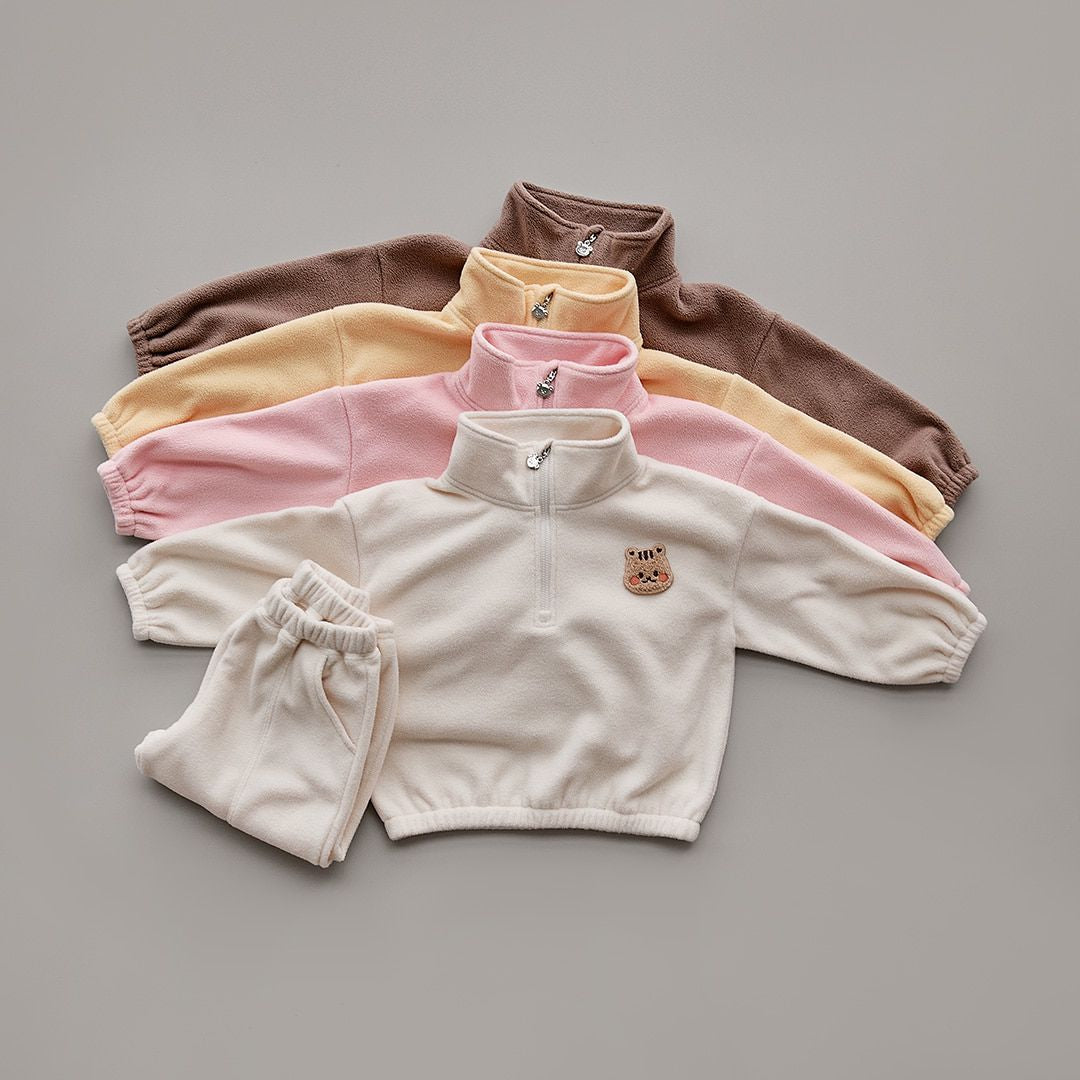 DTD 24F/W 搖粒絨糖果套頭衫上下套裝