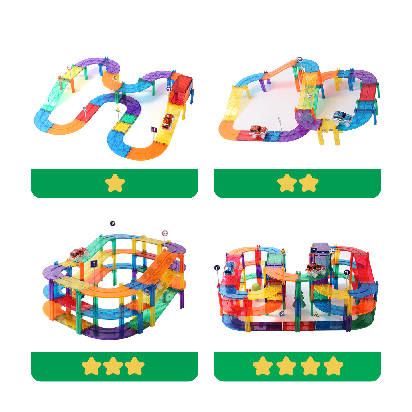 MNTL 磁力片-52片裝磁性軌道車玩具