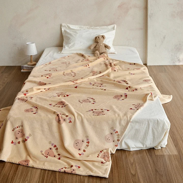 25F/W DTD彩字軟萌物語系列-極細觸感毛絨毯