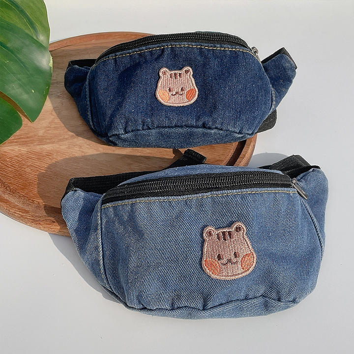 DTD 復古牛仔腰包