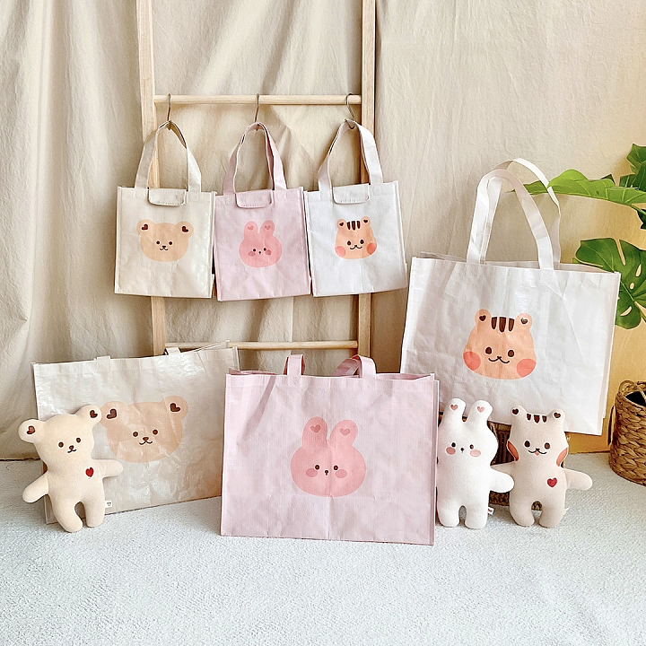 DTD 果凍人物系列-大容量媽媽購物袋