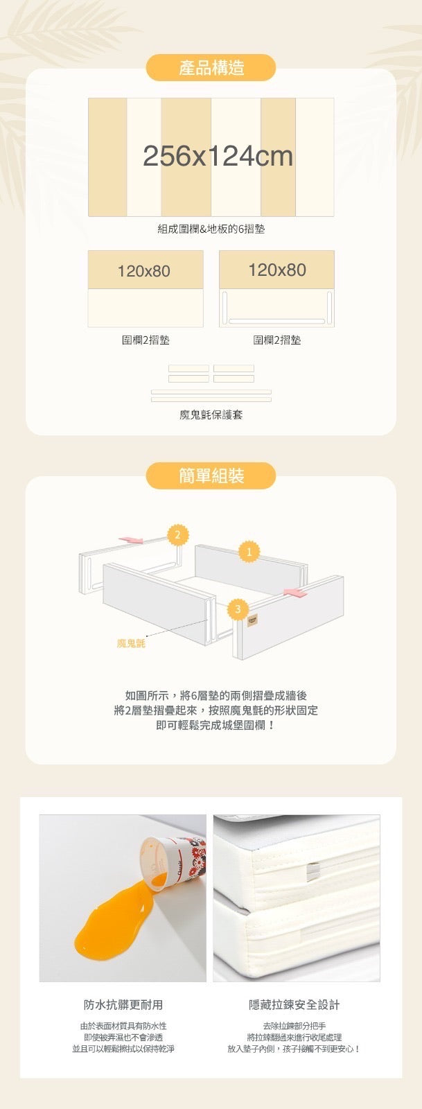 Caraz Multi-Bumper Mat 雙層軟墊寶寶屋 (140x120x40cm)