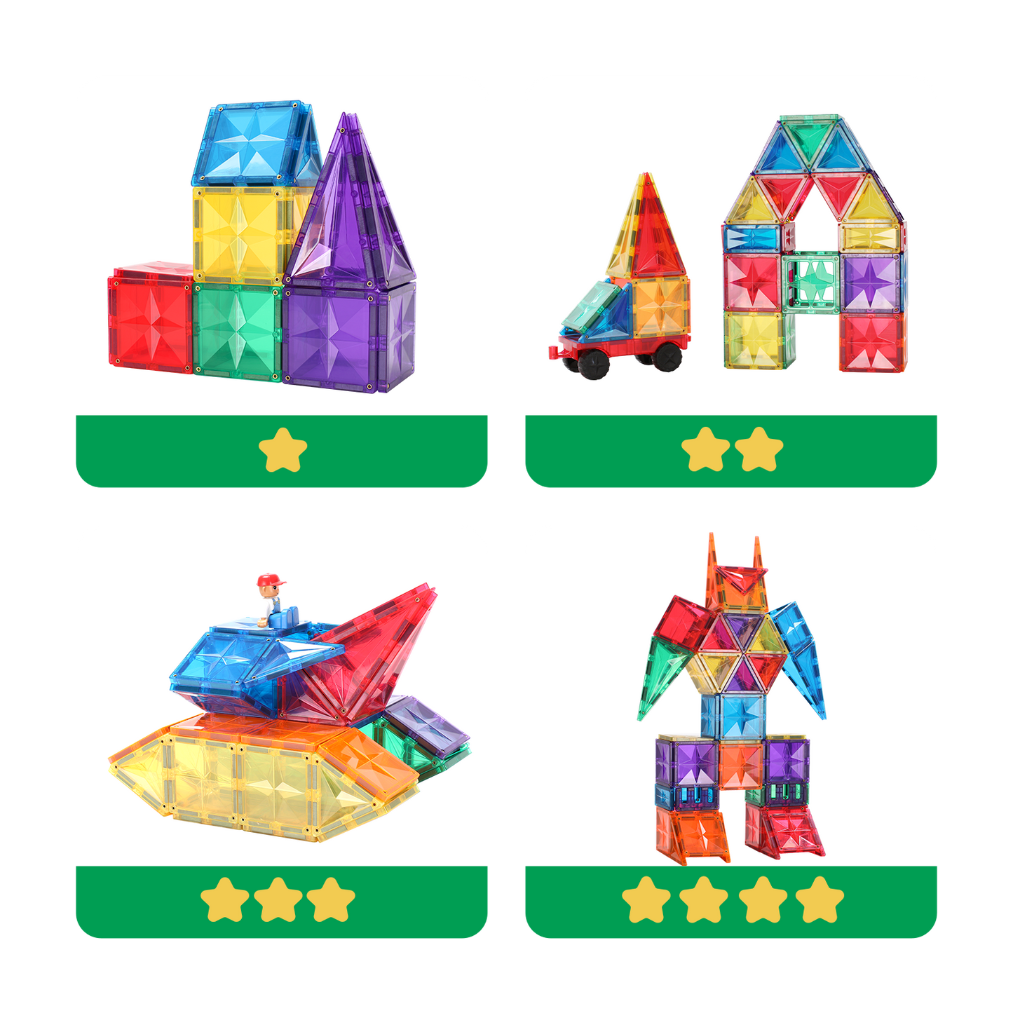 MNTL 磁力片-108片裝夢想城堡