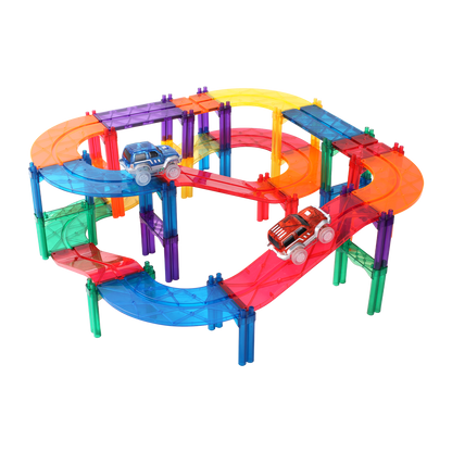 MNTL 磁力片-108片裝磁性軌道車玩具