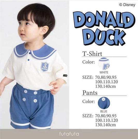 Donald duck 水手圓領套裝