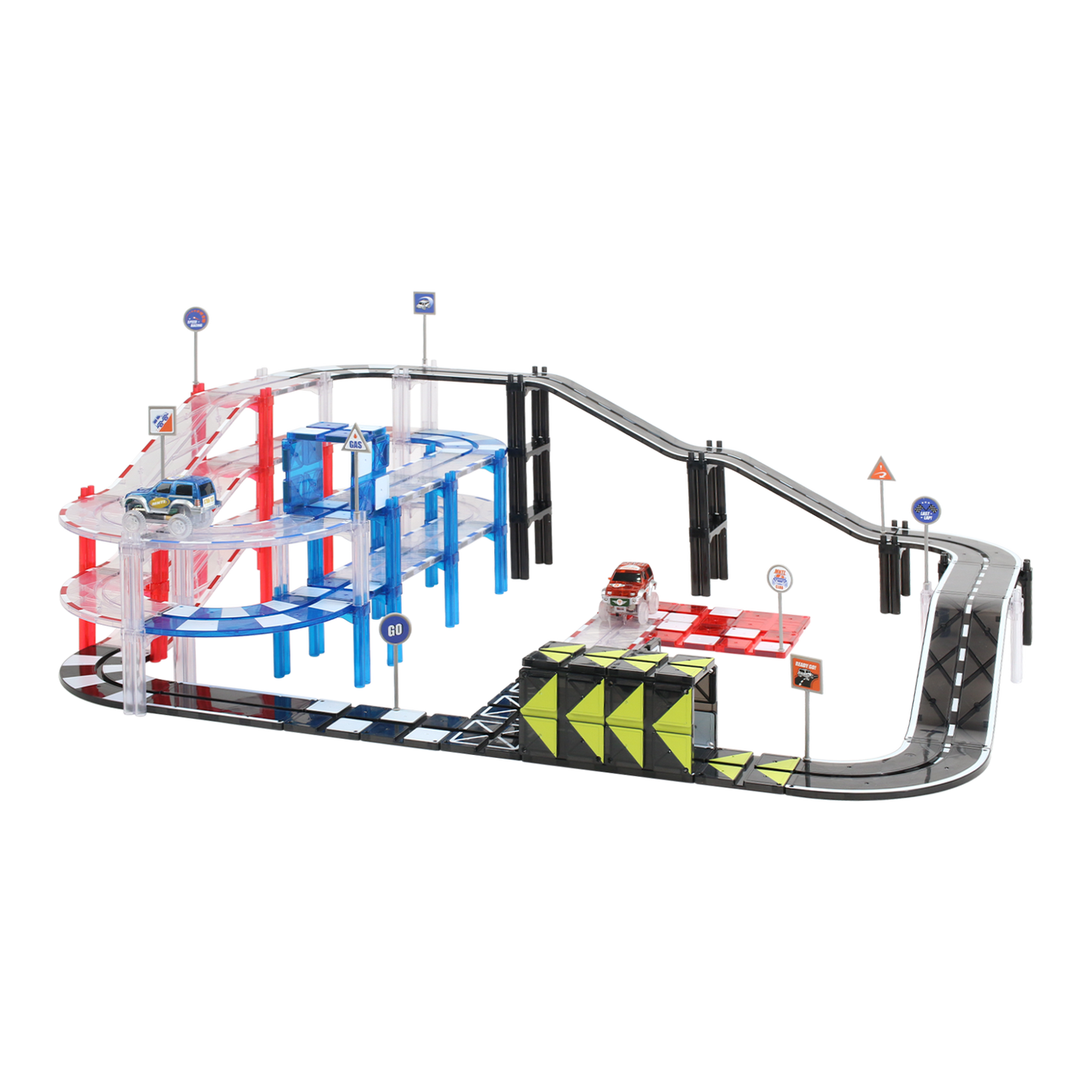 MNTL 磁力片-72片裝軌道小車(軌道小車主題)