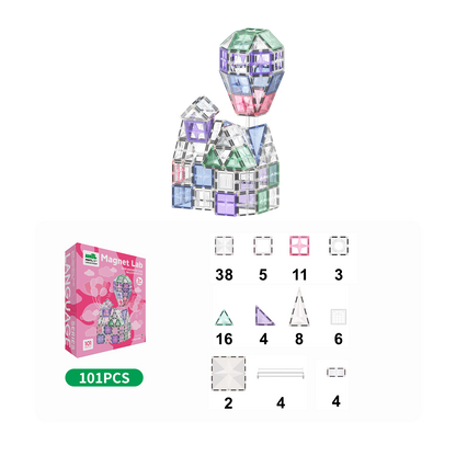 MNTL 磁力片-101片裝氣球屋