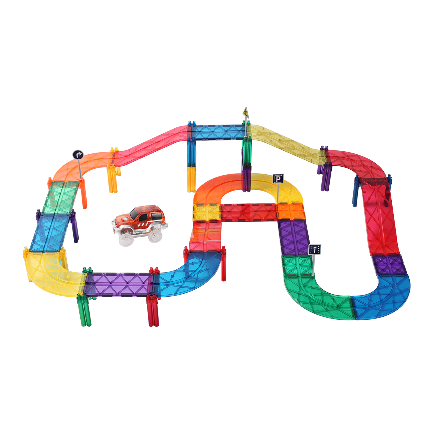 MNTL 磁力片-52片裝磁性軌道車玩具