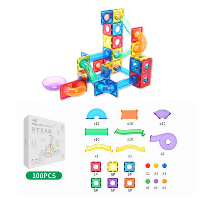 MNTL 磁力片-100片裝磁性管道玩具