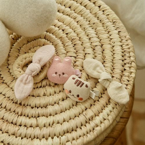 DTD迷你蝴蝶結&玩偶髮夾兩件套(預購）