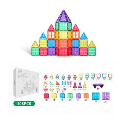 MNTL 磁力片-108片裝夢想城堡