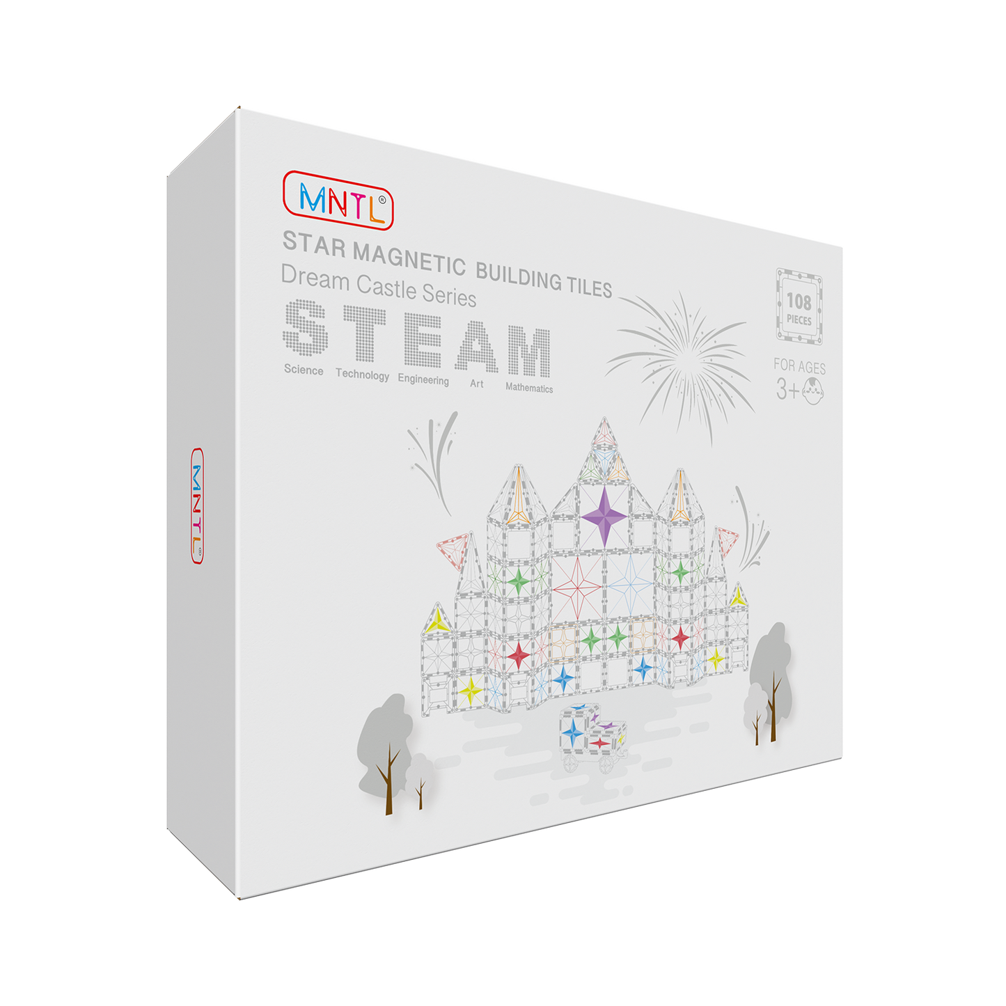 MNTL 磁力片-108片裝夢想城堡
