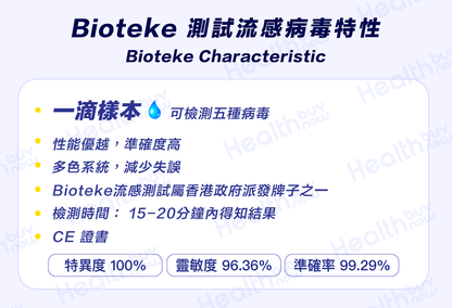 Bioteke 抗原快速檢測試劑盒 (1套10盒獨立包裝)