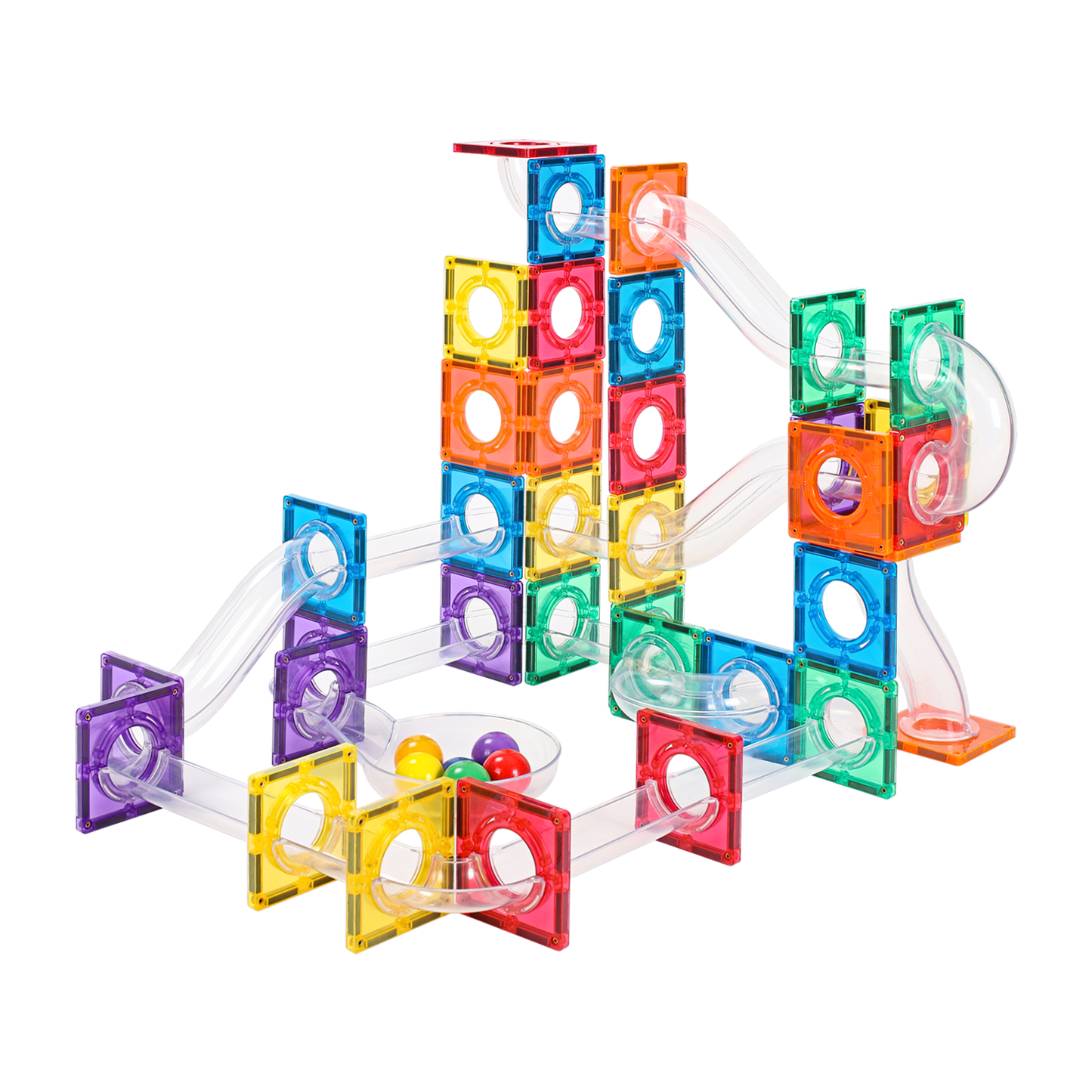 MNTL 磁力片-100片裝磁性管道玩具