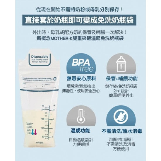 Mother K 新版即棄奶樽set
