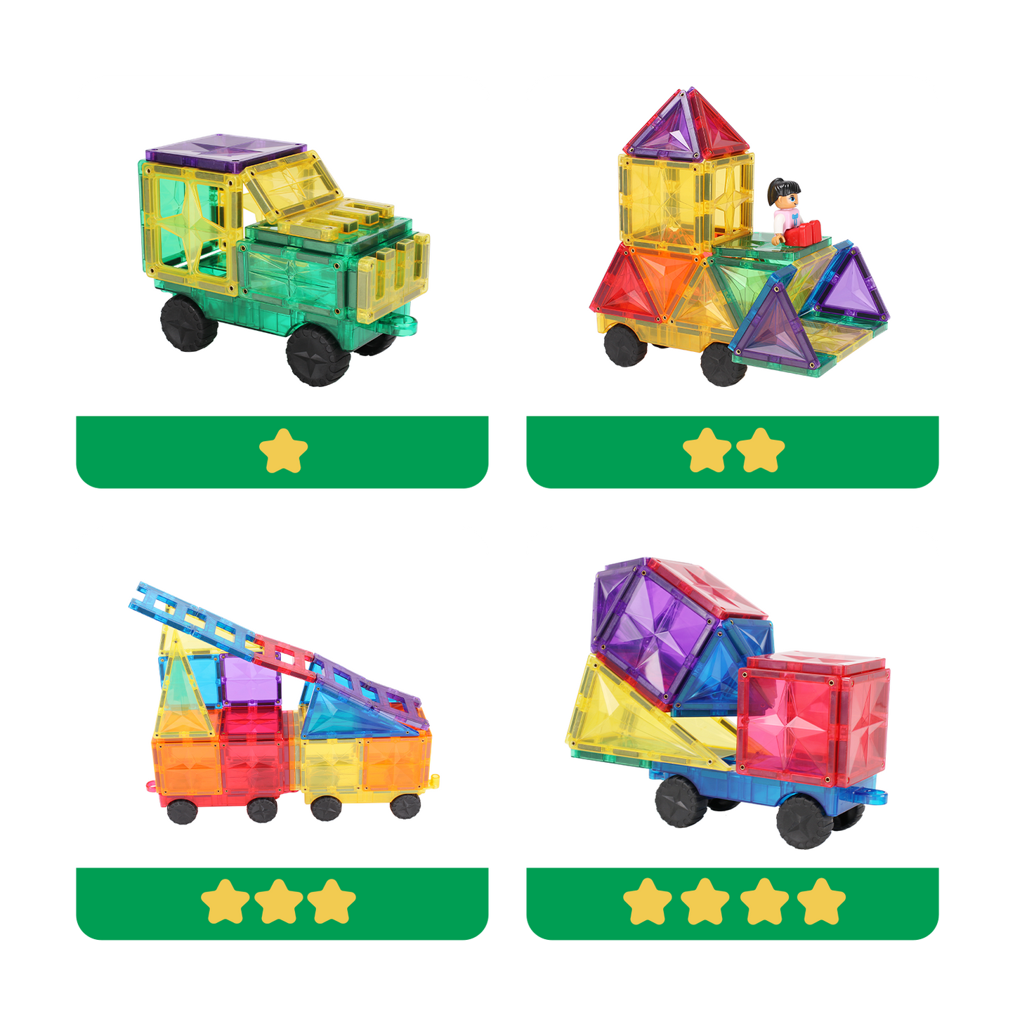 MNTL 磁力片-72片裝自駕游