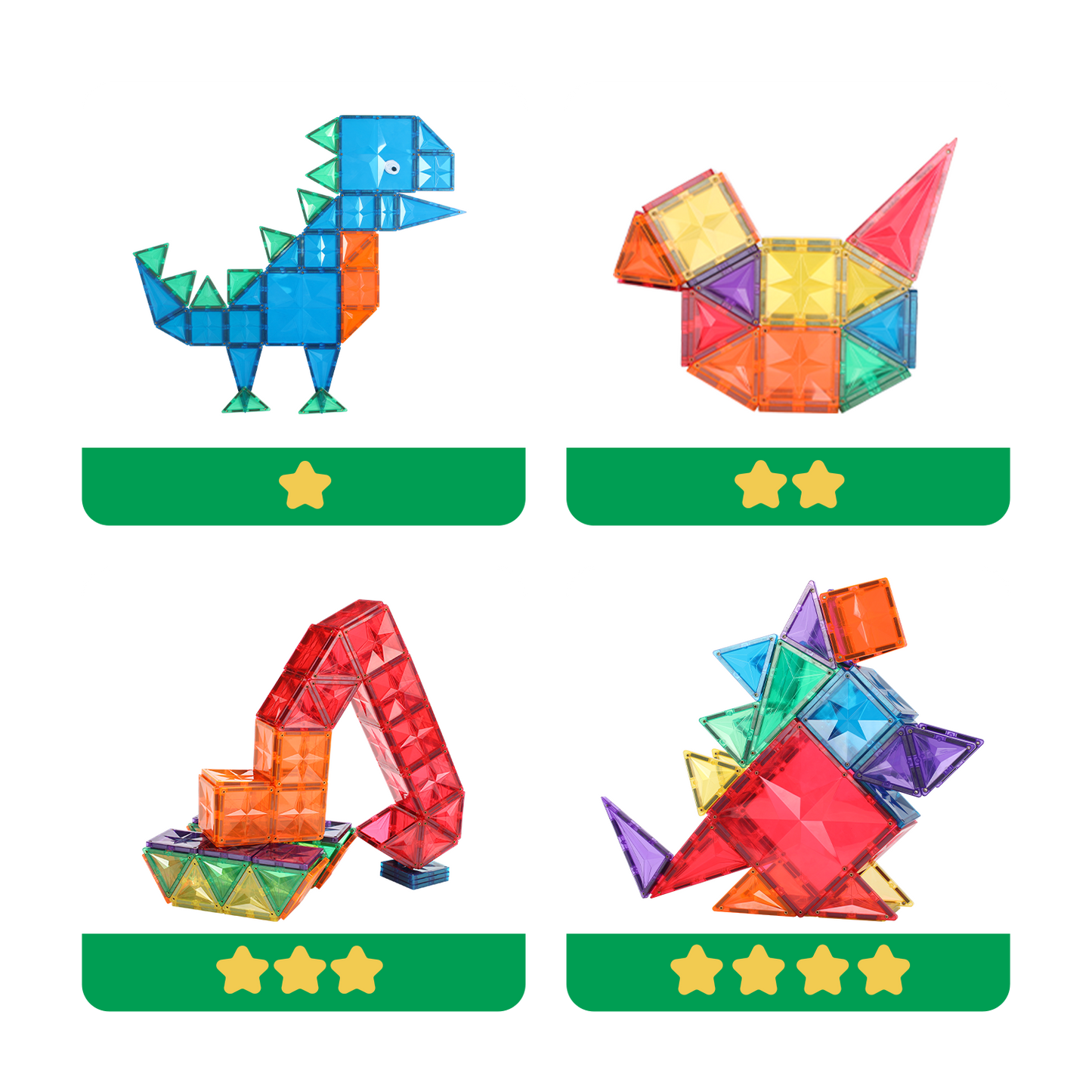 MNTL 磁力片-120片裝動物樂園