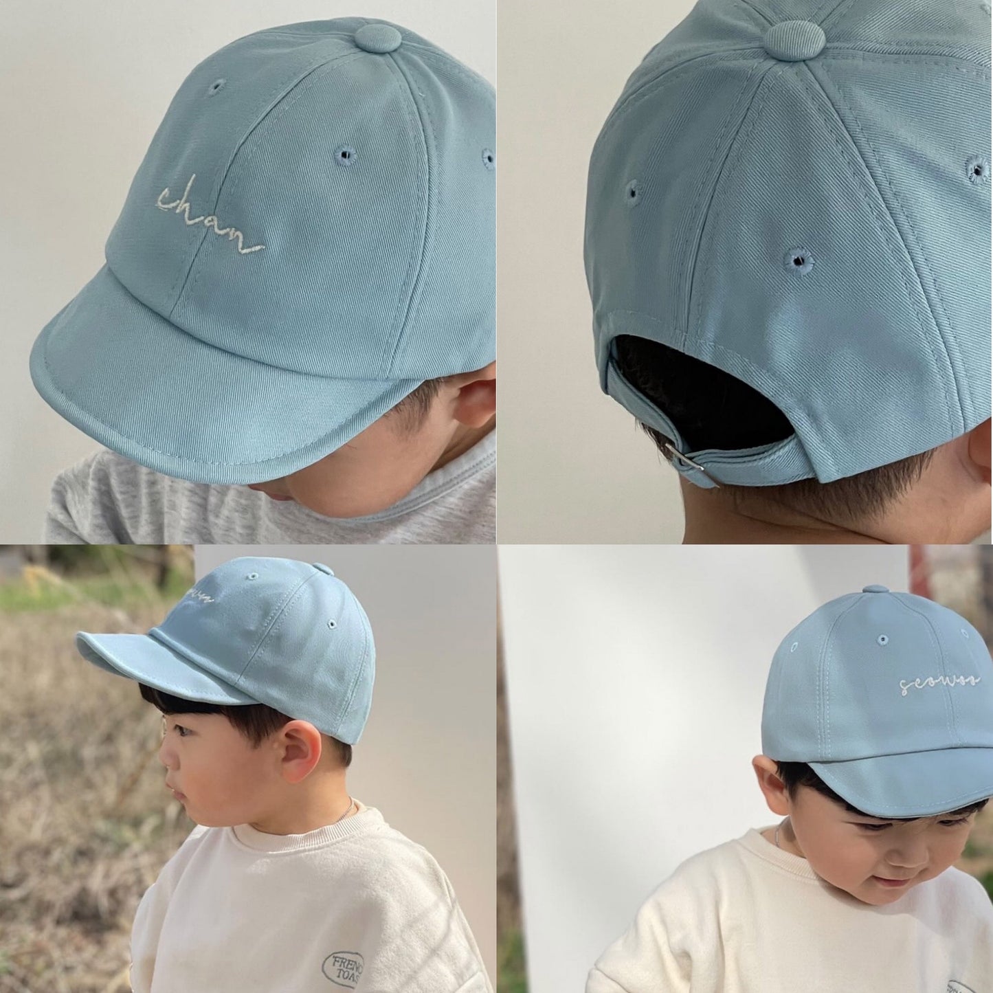 繡字淨色Soft Cotton Ball Cap