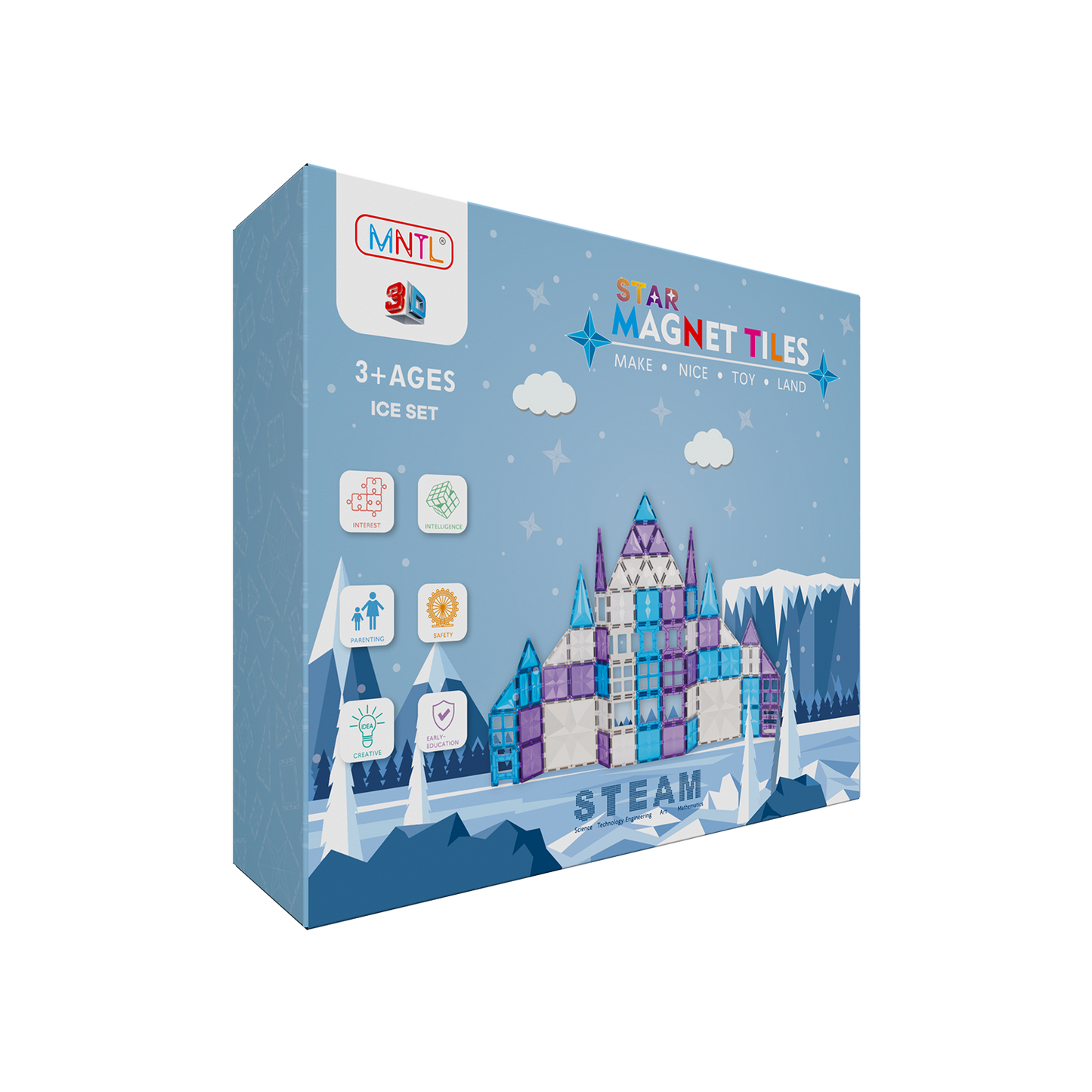 MNTL 磁力片-120片裝冰雪世界
