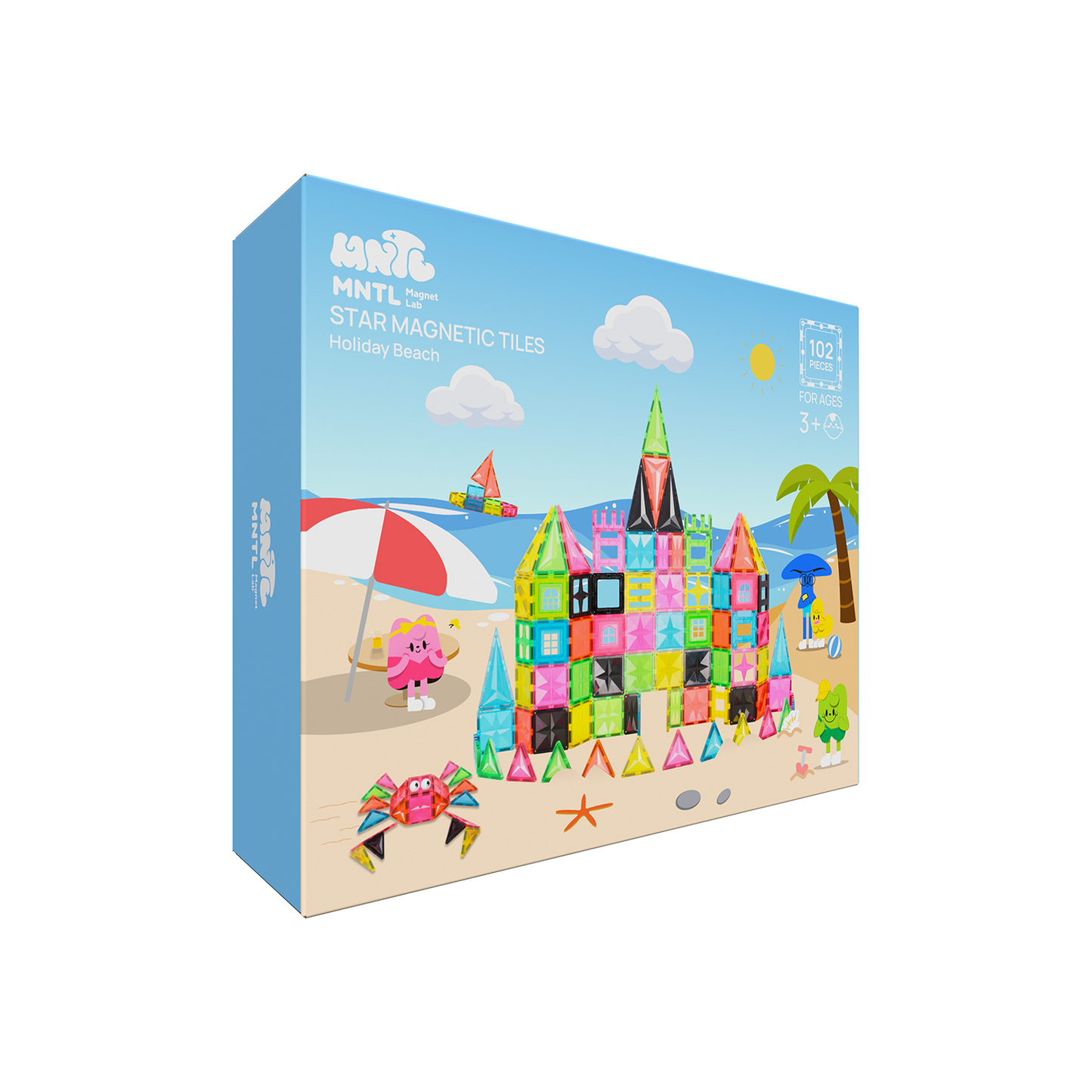 MNTL 磁力片-102片裝假日海灘