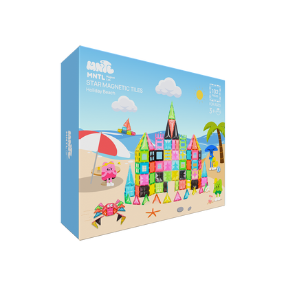 MNTL 磁力片-102片裝假日海灘