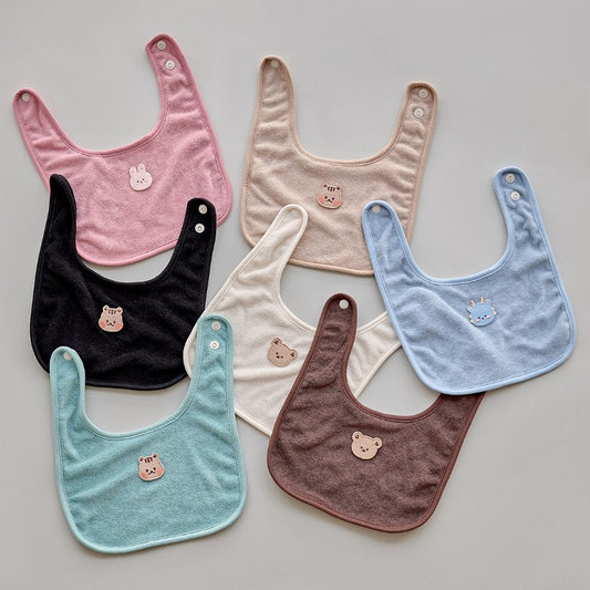 DOTFRIENDS毛圈布系列-棉花糖方形圍兜