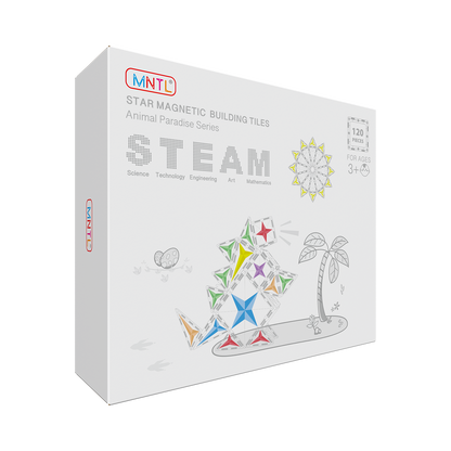 MNTL 磁力片-120片裝動物樂園