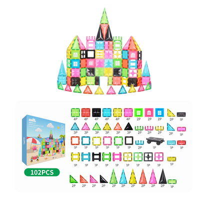 MNTL 磁力片-102片裝假日海灘