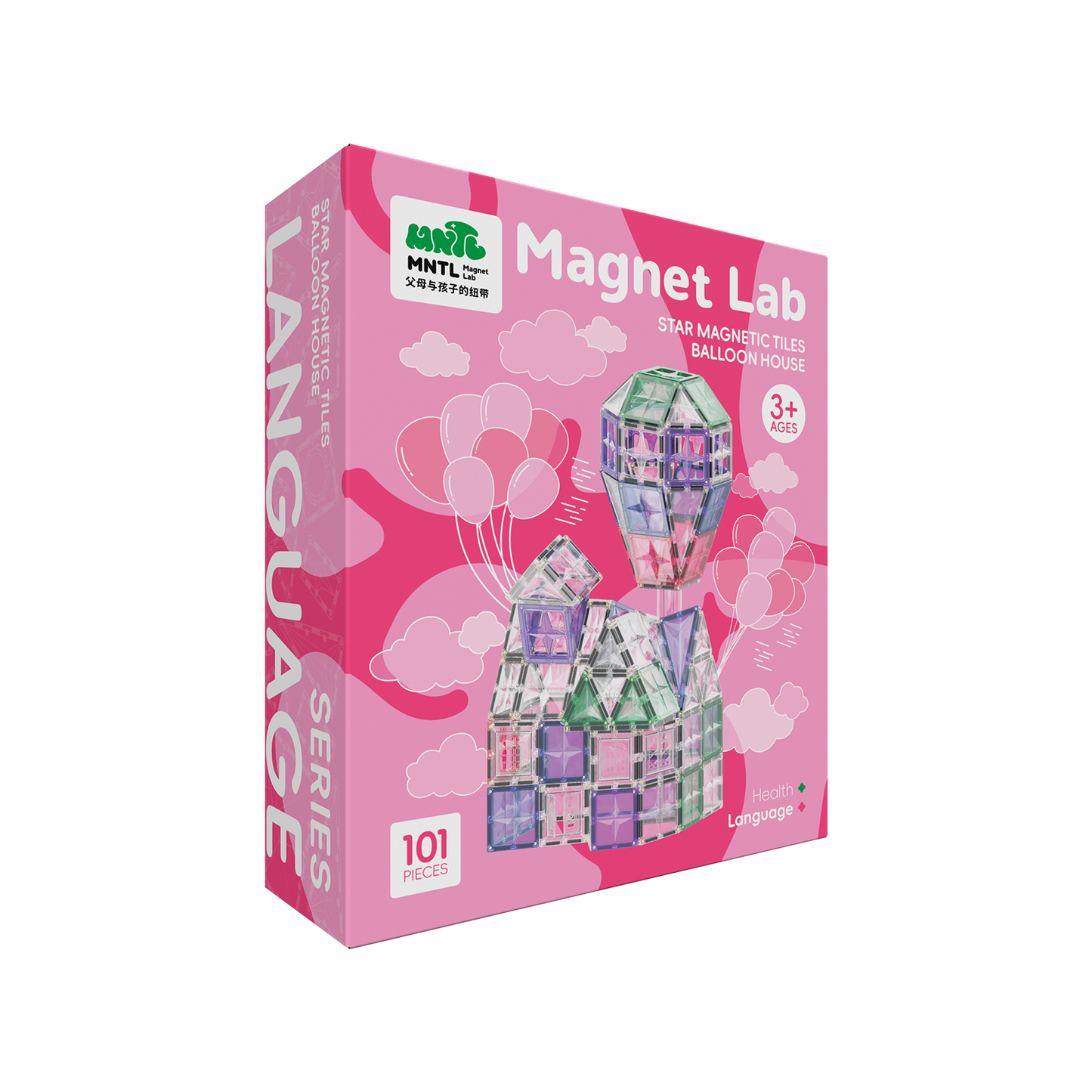 MNTL 磁力片-101片裝氣球屋