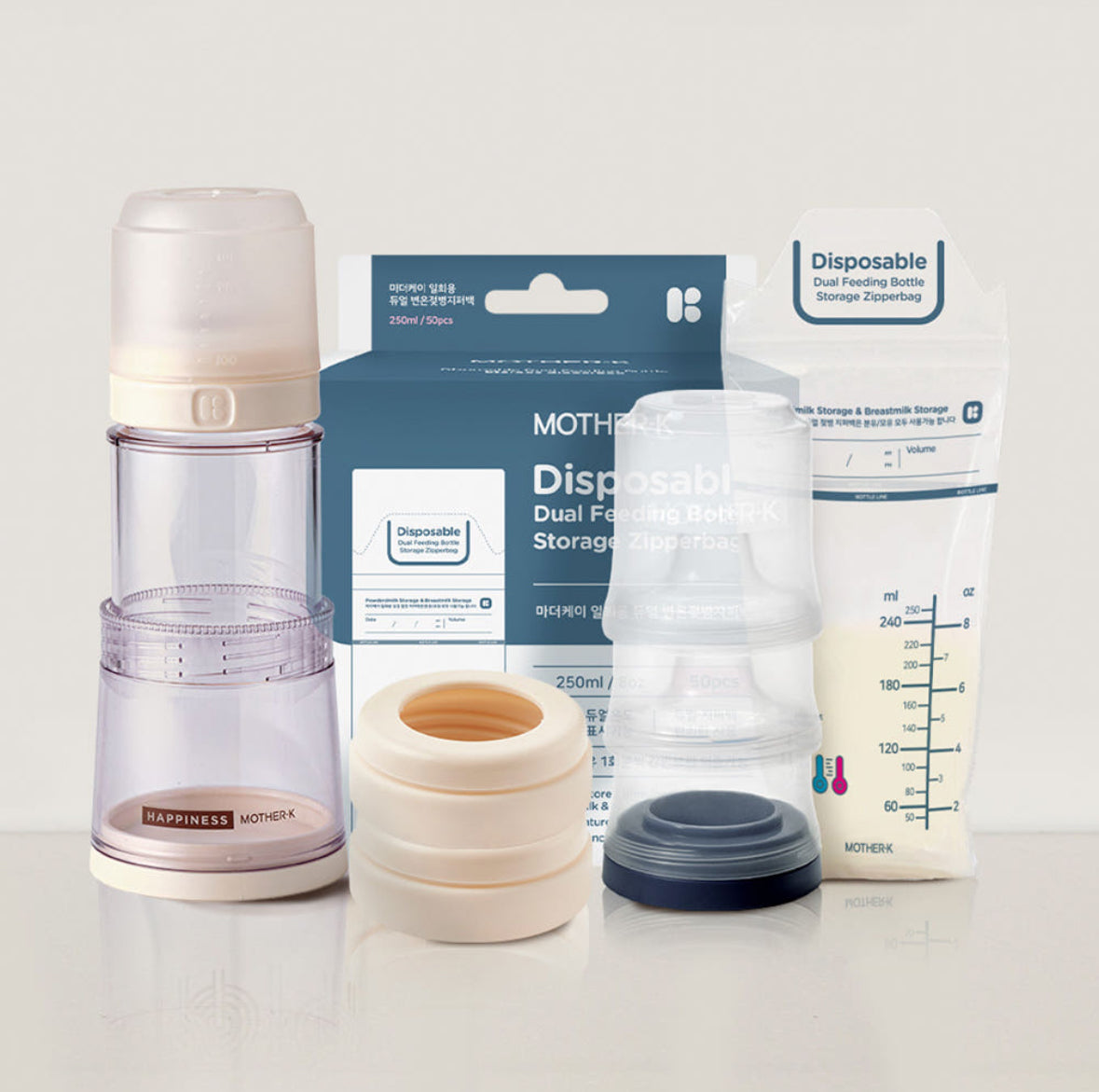 Mother K 新版即棄奶樽set