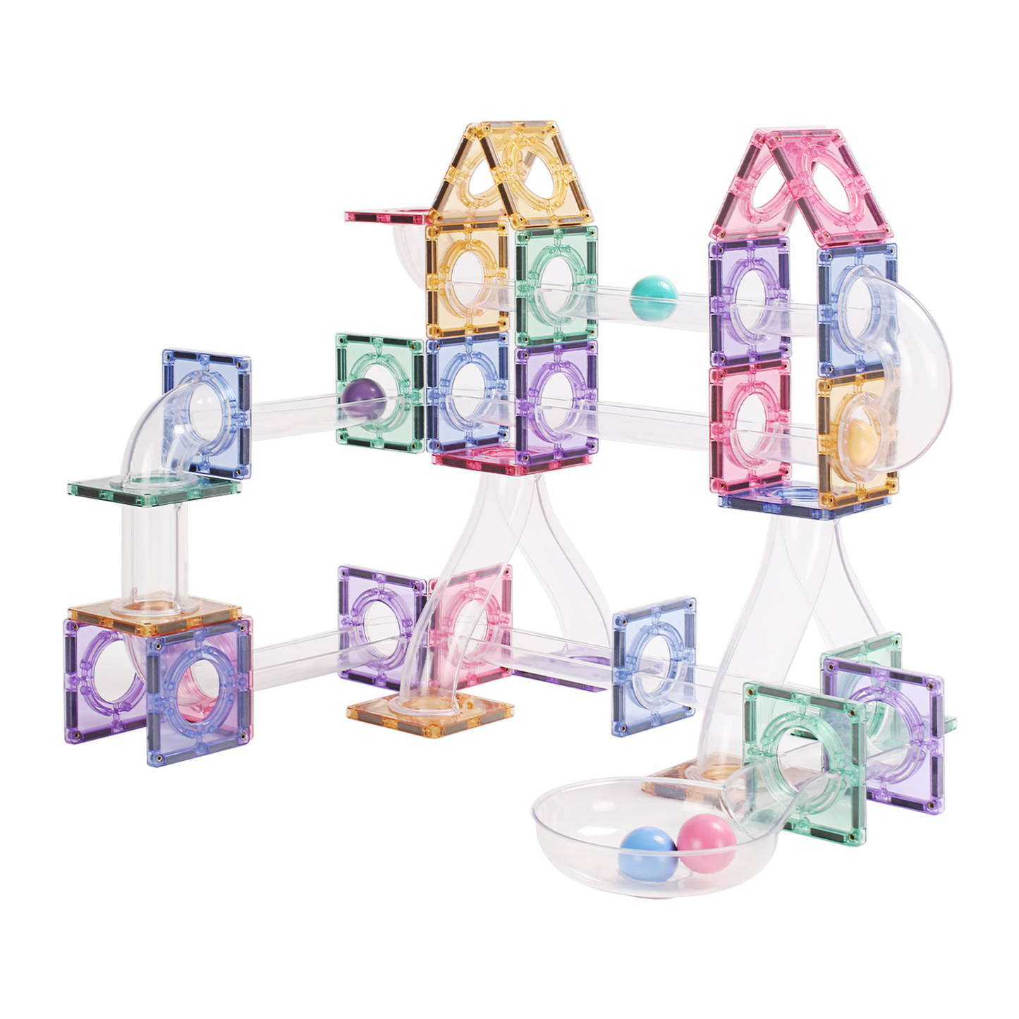 MNTL 磁力片-80片裝磁性管道玩具