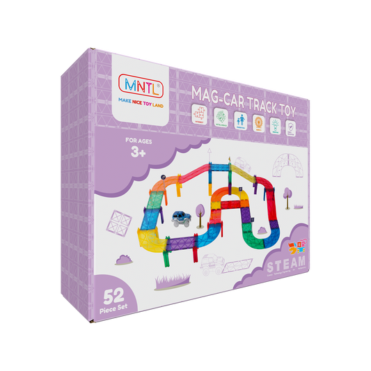 MNTL 磁力片-52片裝磁性軌道車玩具