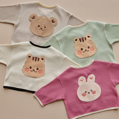 25F/W DTD萌萌大圓臉華夫格開襟衫