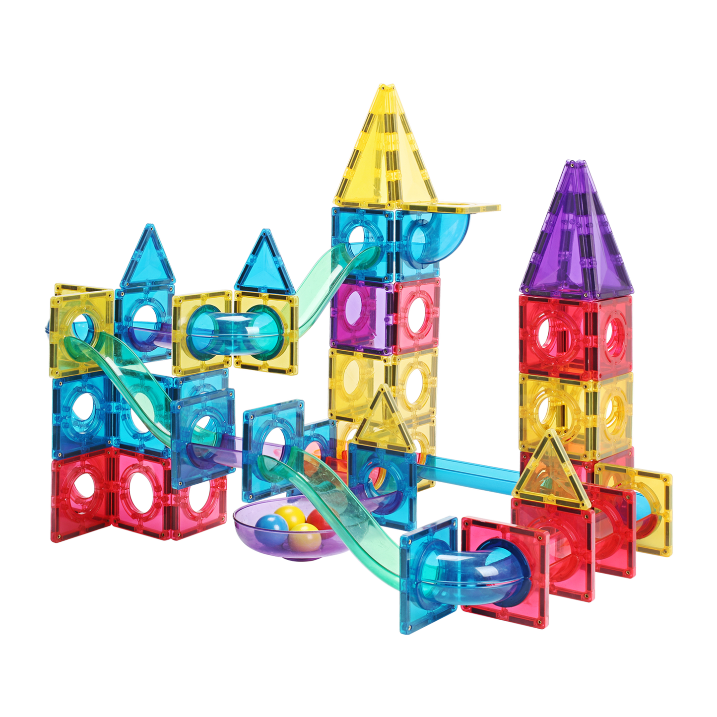 MNTL 磁力片-100片裝磁性管道玩具