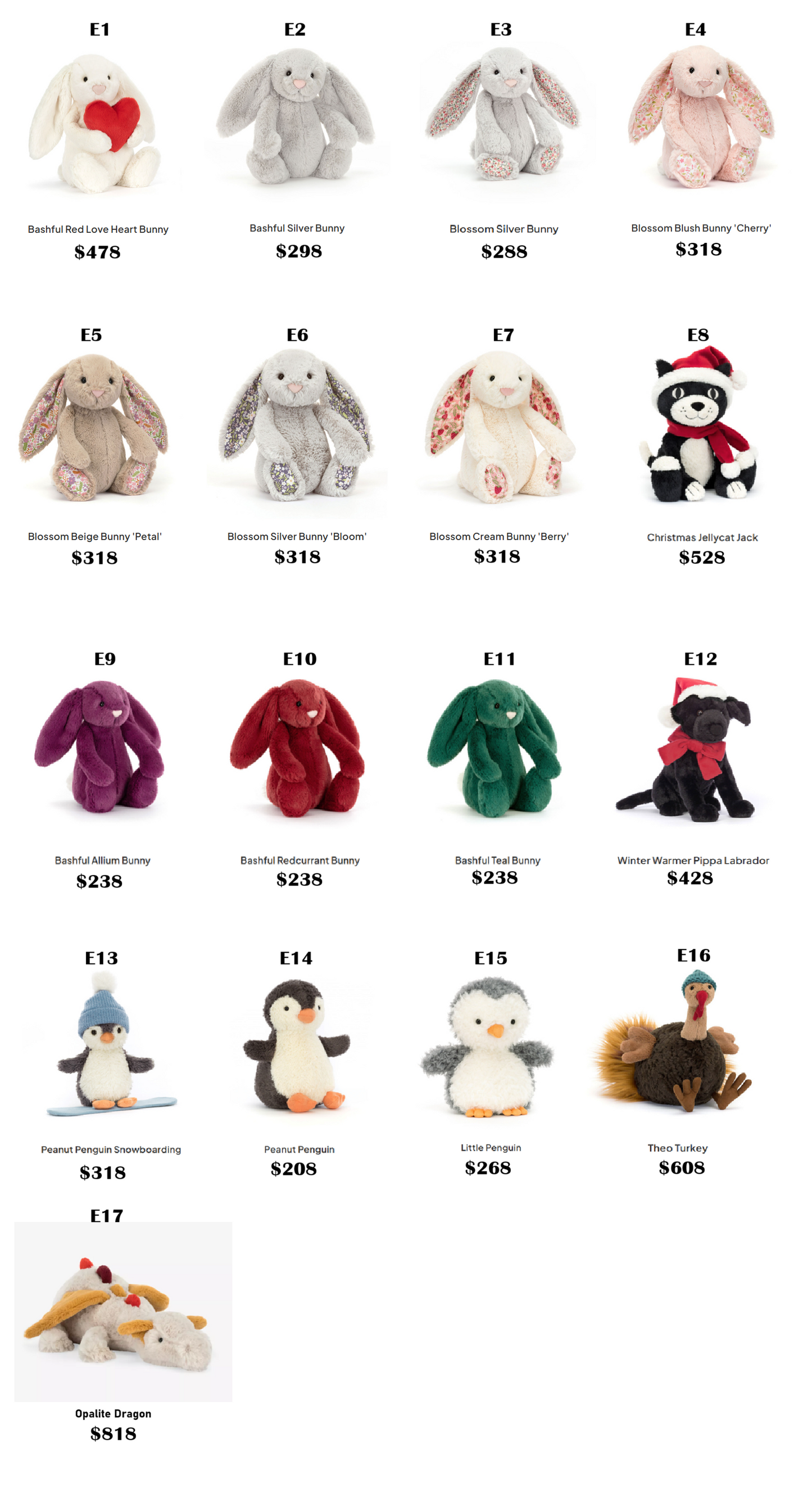 Jellycat Doll-Animals