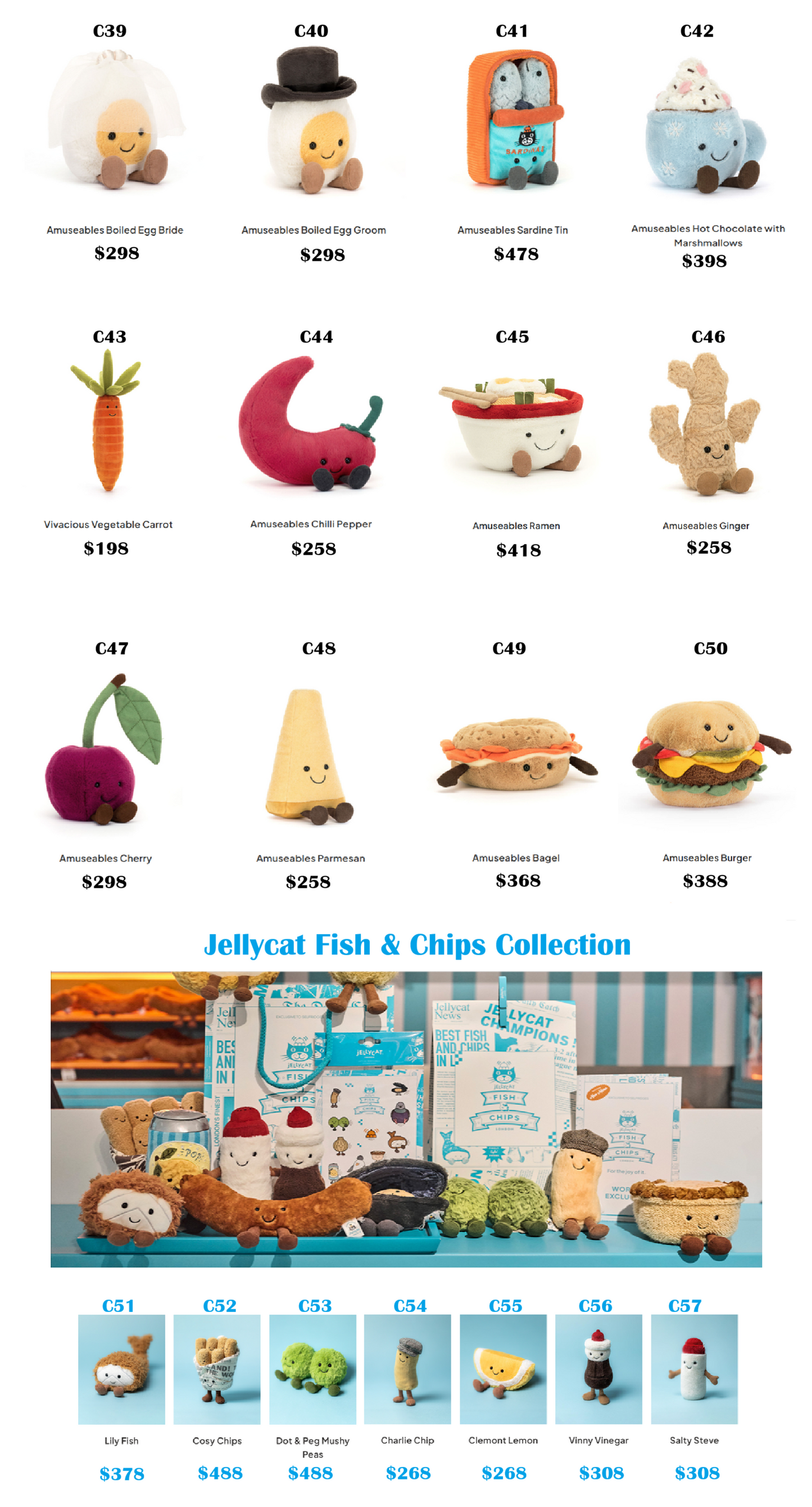 Jellycat Doll- Amuseable food and drink